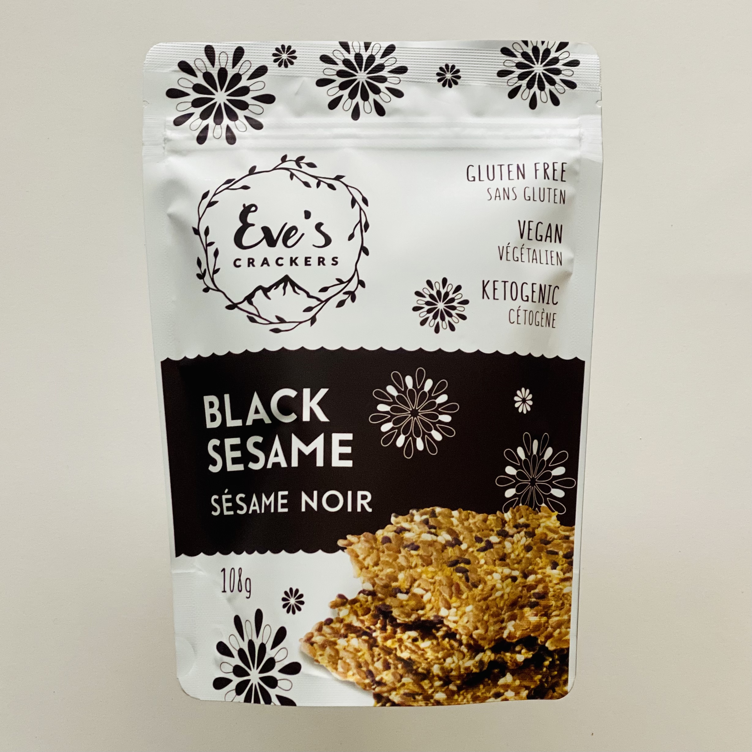 Eves Crackers Black Sesame 